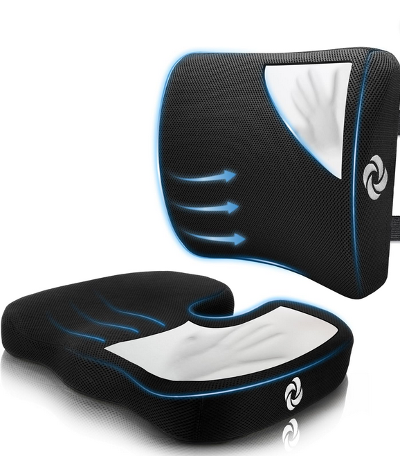 cojín lumbar viscoelástico Samsonite para coche