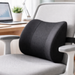 cojin lumbar para teletrabajo en casa en silla de escritorio